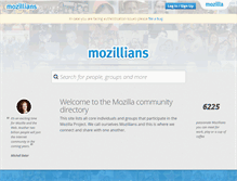 Tablet Screenshot of mozillians.org